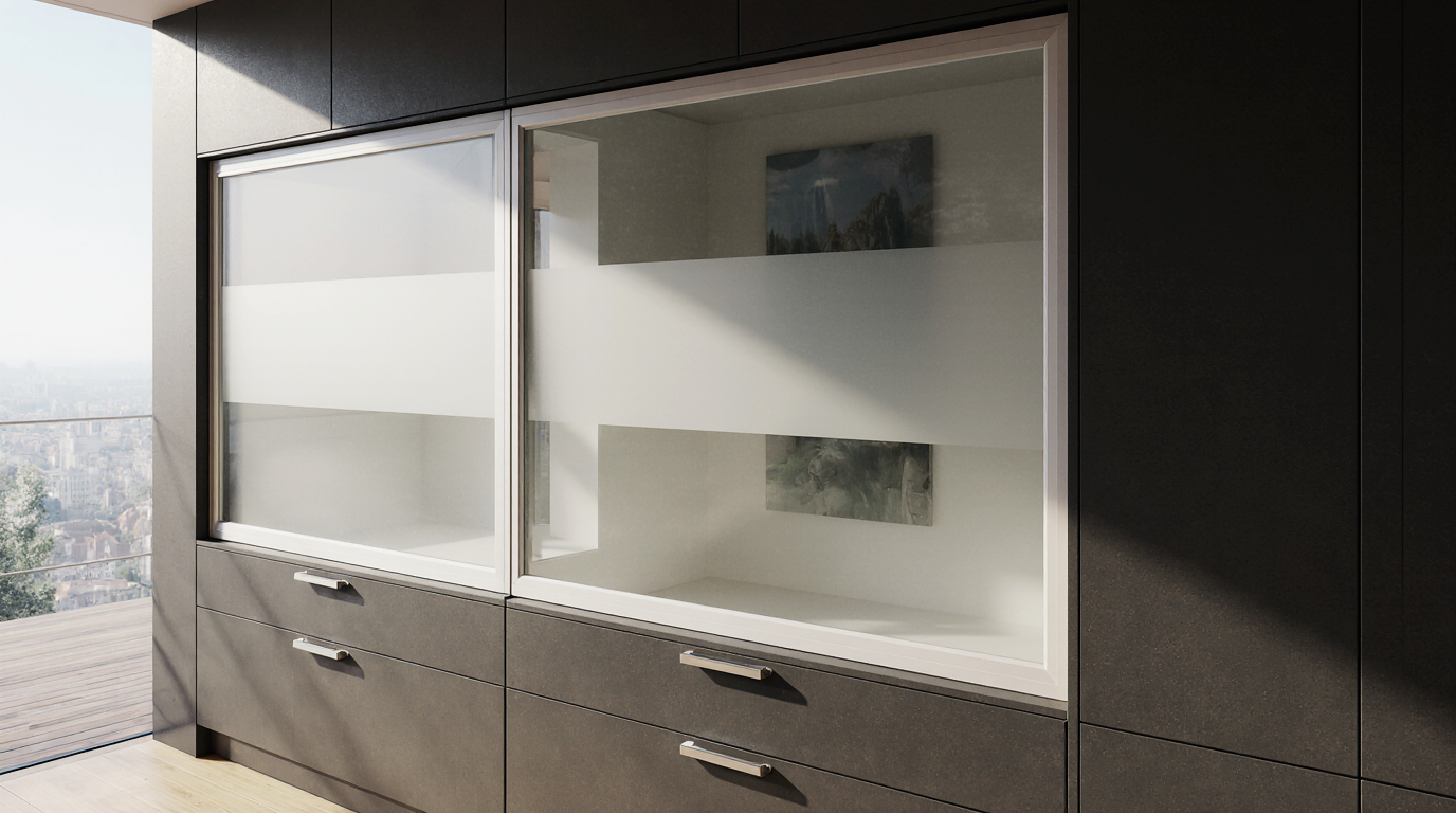 Frosted Glass Cabinet Doors