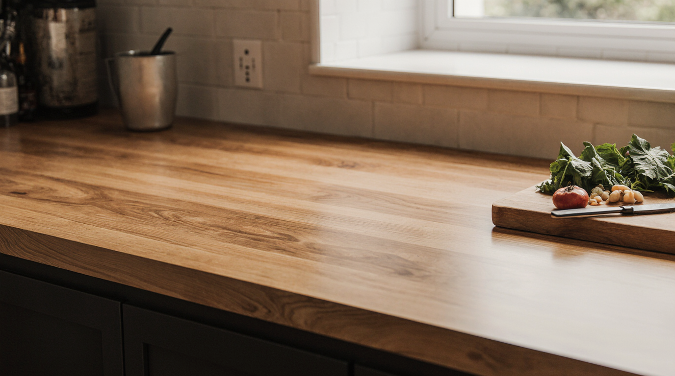 Finished Butcher Block Countertop