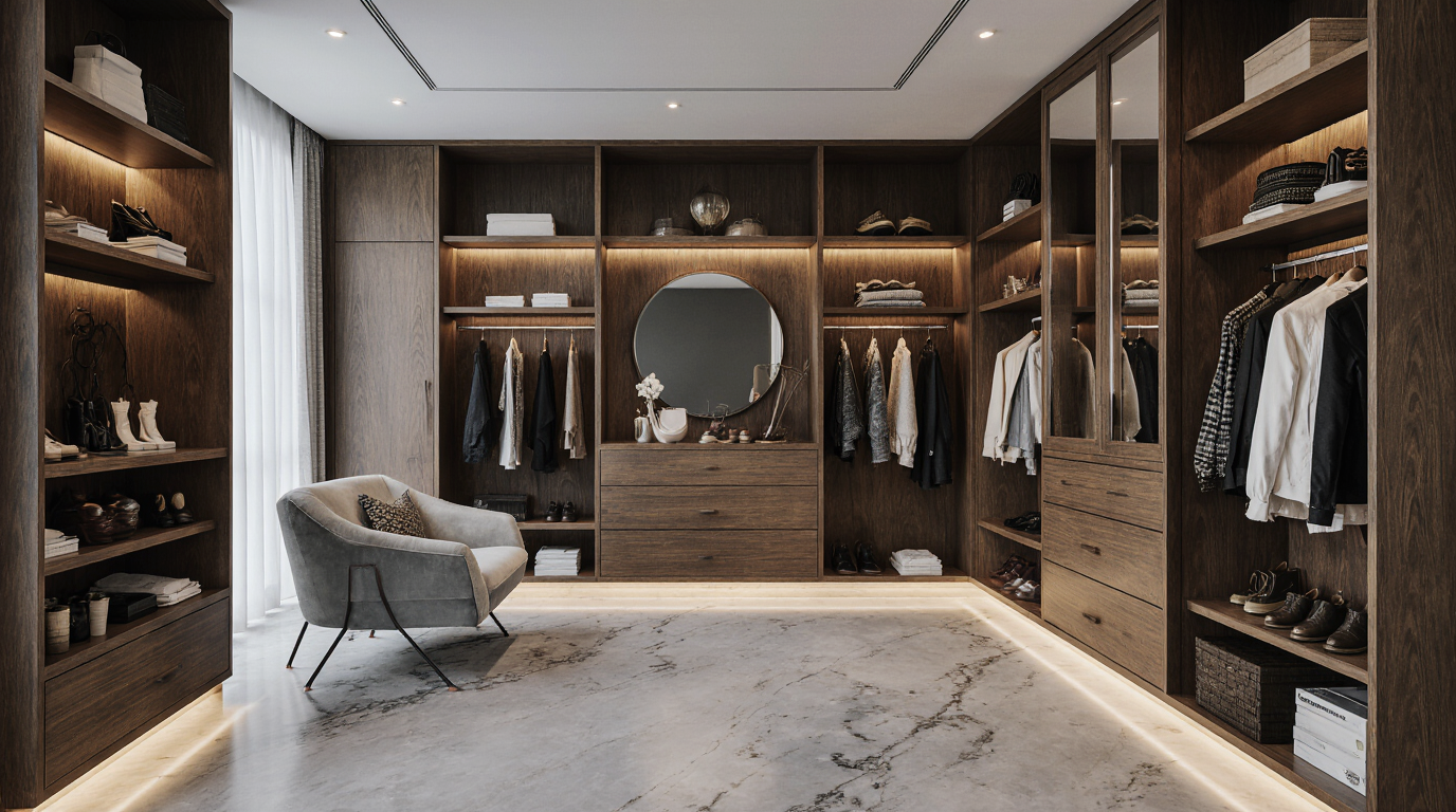 High End Walk In Closets