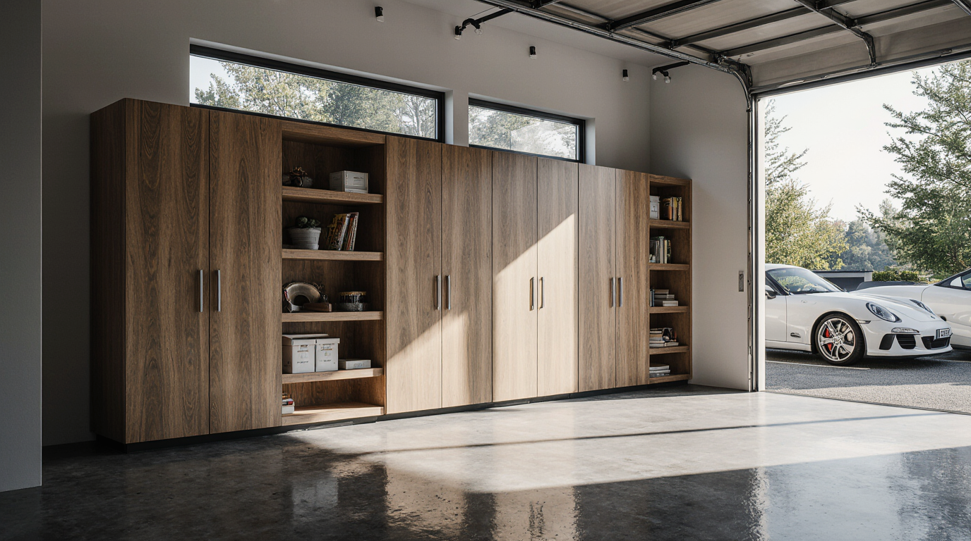 Custom Made Garage Cabinets