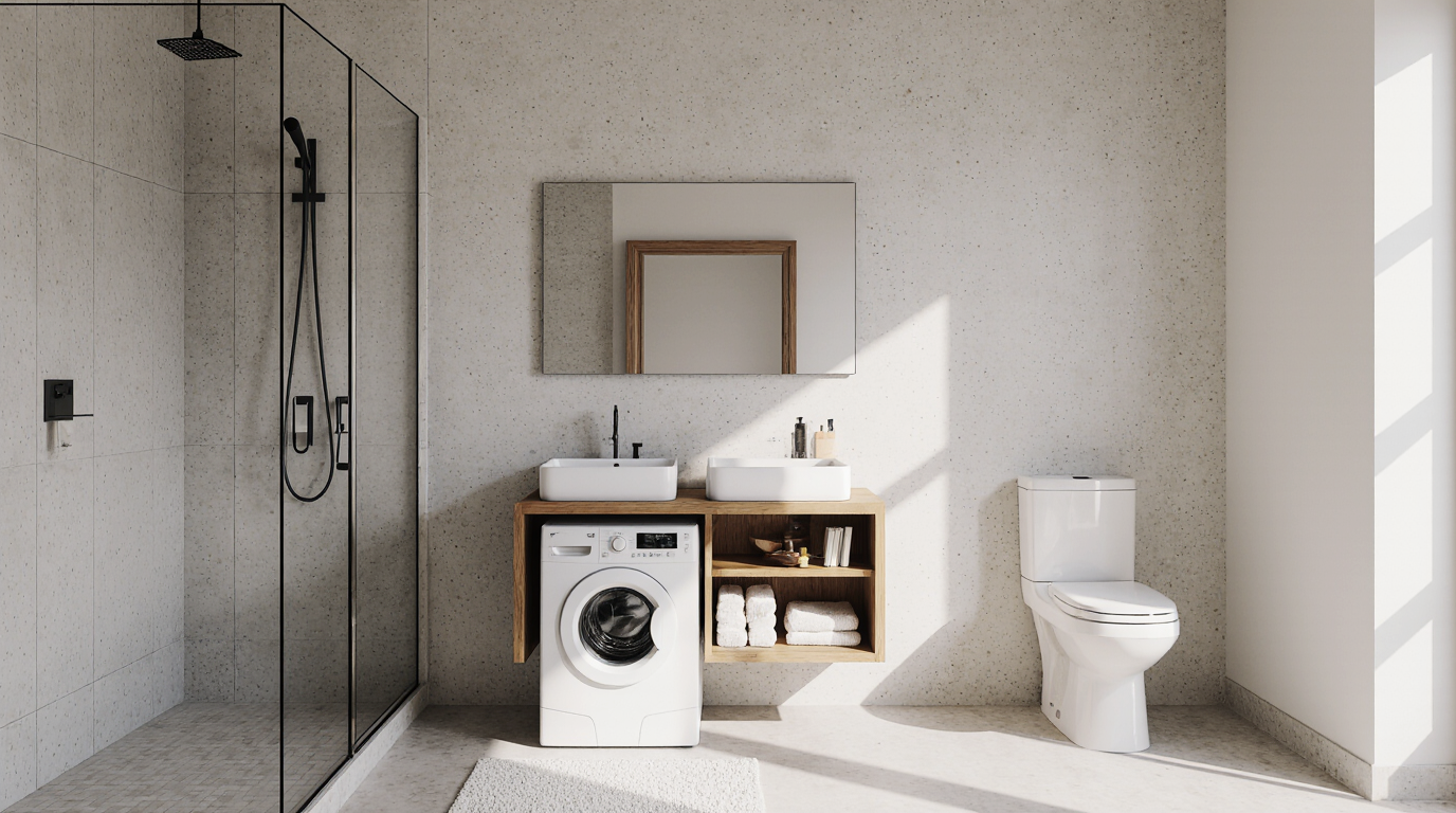 Bathroom Ideas with Washer and Dryer