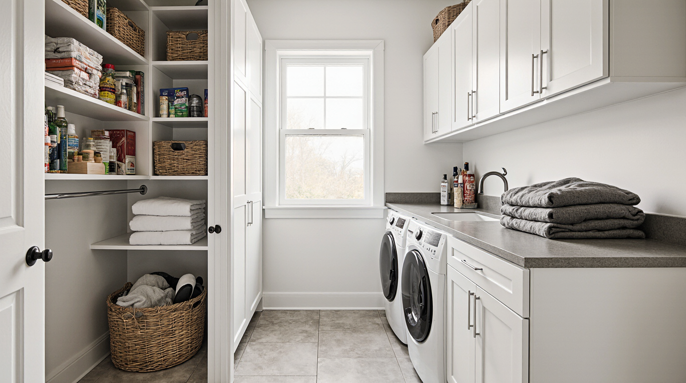 Pantry Laundry Room Combo