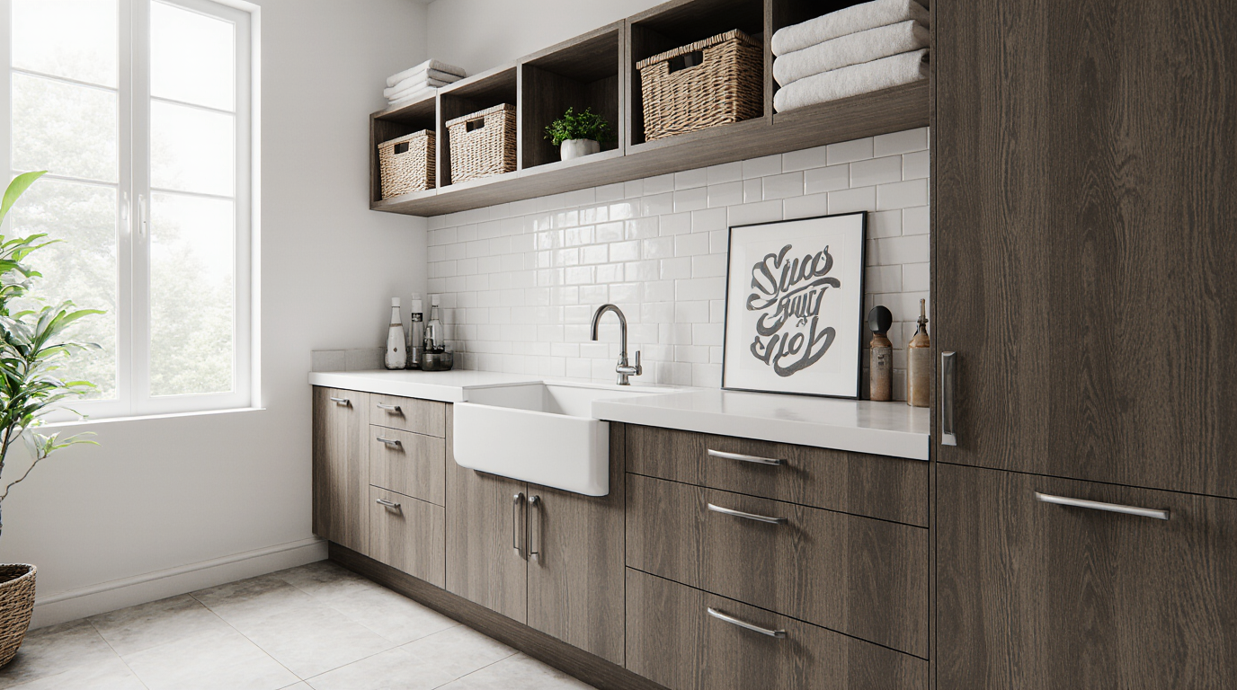 Laundry Room Cabinet with Sink